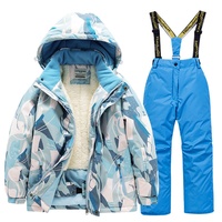 Enfants imperméable Ski veste + pantalon enfants Snowboard costume neige porter Ski vêtements pour enfants Ski costume enfants Ski vêtements
