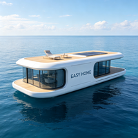 Maison flottante modulaire sur mesure, villa flottante pour divertissements aquatiques