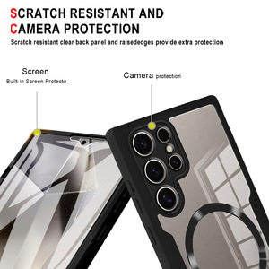 Custodia Magnetica <span class=keywords><strong>Trasparente</strong></span> Antiurto a 360° per <span class=keywords><strong>Samsung</strong></span> S26 25 24 23 22 Ultra A37 A57 Qicai, Protezione Completa - Product Image 5