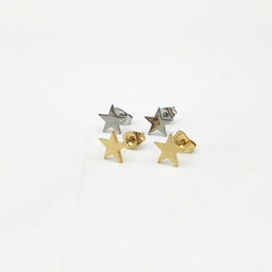 ต่างหูรูปดาวสแตนเลสสำหรับผู้ชายและผู้หญิงเครื่องประดับแฟชั่น - Product Image 2