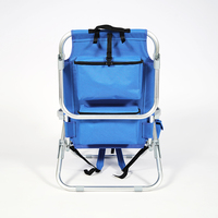 Hitree usine haute qualité été plage chaise pliante en aluminium confortable Portable léger sac à dos chaise de plage