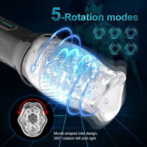 Gobelet de Masturbation Automatique pour Hommes, Rotation, Silicone, Vagin Vibrant, Jouet Sexuel Érotique pour Hommes, Masturbateur, <span class=keywords><strong>Machine</strong></span> à <span class=keywords><strong>Fellation</strong></span> - Product Image 6