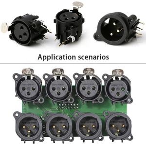 Connecteur XLR femelle 3 broches en cuivre pour microphone, connecteur de câble XLR - Product Image 6