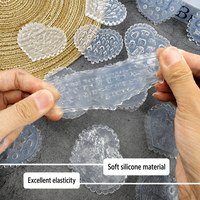 Moules en silicone transparent de qualité alimentaire pour nail art avec motifs mignons de papillons, de coquillages et de roses pour manucure DIY