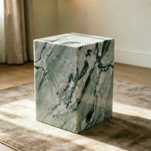 High End Polished Surface Premium Cloudy Green <b>Marble</b> Coffee <b>Table</b> Modern Plinth Side Living Room Furniture - Product Image 6