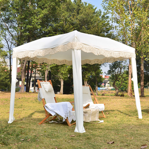 Conjunto <span class=keywords><strong>de</strong></span> playa <span class=keywords><strong>de</strong></span> teca al por mayor, sombrilla con flecos sostenible y tumbona plegable para proyectos globales <span class=keywords><strong>de</strong></span> mobiliario <span class=keywords><strong>de</strong></span> contrato - Product Image 6