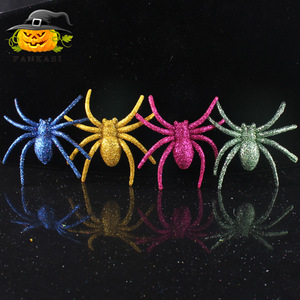 Halloween Creepy <b>Spider</b> Decorations 6 Pack Multicolor <b>Plastic</b> Indoor Props - Product Image 4