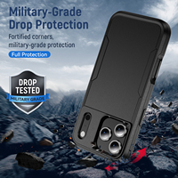 Coque OMEVE Tough Armor pour iPhone 17 Pro Max 17 Air 16 Pro 15 Plus 14 13 12 11 Coque arrière rigide antichoc de qualité militaire