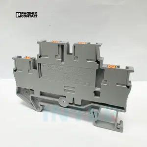 3210567 PTTB 2.5 Push-in Terminal Block Double Level DIN Rail Spring Terminal Block Phoenix Contact