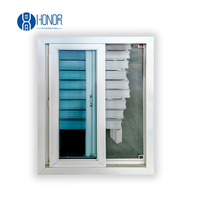 Fenêtre coulissante UPVC peu encombrante, fenêtres coulissantes modernes, fenêtres en verre à large vue pour maisons