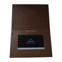 Brochure de carte vidéo LCD en cuir personnalisé Livre vidéo numérique à écran LCD 7 10 pouces Brochure vidéo en cuir