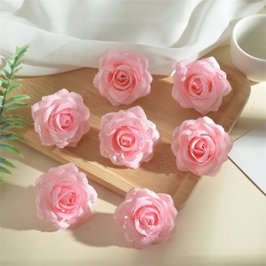 Articles de décoration en gros bon marché pour les fêtes et les mariages Décoration de gâteau pour anniversaire en vrac Tête de <span class=keywords><strong>fleur</strong></span> de rose <span class=keywords><strong>artificielle</strong></span> - Product Image 3