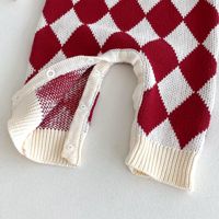 Combinaison en tricot pour bébé 100% coton, manches longues, combinaison en tricot pour nouveau-né, pull pour bébé, tenue de Noël pour bébé, automne hiver
