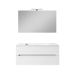 Meuble sous-vasque suspendu Talia Line 122,5 cm blanc brillant pour salle de bain - Product Image 3