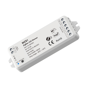 Controlador LED ZigBee y RF de 2 Canales WZS1 WZS2 WZS3 WZS4 WZS5, Control por Voz con Google <span class=keywords><strong>Alexa</strong></span>, para Tiras LED de un Solo Color, CCT, RGB, RGBW, RGB+CCT - Product Image 1