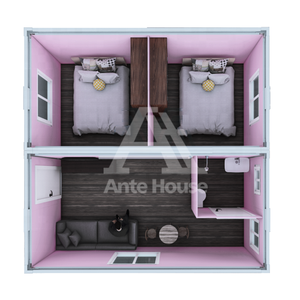 บ้านเหล็กสำเร็จรูปและตู้คอนเทนเนอร์แบบพกพา | บ้านขนาดจิ๋ว3ห้องนอนปรับแต่งได้ทันสมัยพร้อมอยู่ - Product Image 4