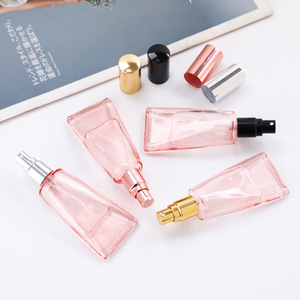 Nouvelle conception, flacon de <span class=keywords><strong>parfum</strong></span> miniature fantaisie de 10 ml, format poche, personnalisé, unique, en forme de tuyau rose, en verre, avec vaporisateur fin et couvercle. - Product Image 4