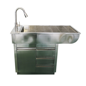 Table d'opération pour animaux de compagnie Lekang en acier inoxydable, hauteur réglable électriquement, pour la chirurgie des chiens et des chats - Product Image 3