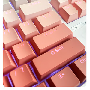 Phiên Bản Khác Nhau Gradient Màu Xám/Màu Xanh/Màu Xanh Lá Cây/Màu Đỏ Keycaps Ánh Sáng Hàng Đầu Truyền Pbt Vật Liệu OEM Hồ Sơ Cho MX Bàn Phím Cơ Khí - Product Image 4