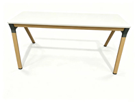 Table de Direction Moderne pour Bureau Commercial, Cadre Métallique, Style Italien Modulaire, Poste de Travail Exécutif Ovale pour Appartement