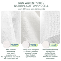 Feuilles de masque compressées jetables à forte absorption 100% coton naturel hypoallergénique Masque facial DIY pour peaux sensibles Approvisionnement en vrac