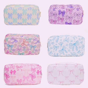 Borsa Cosmetica Portatile in Nylon Impermeabile con Stampa a Fiocco, Organizer per Trucchi, Regalo per Donne e Ragazze - Product Image 2