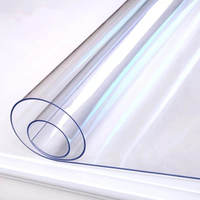 Feuille de plastique flexible transparente en PVC souple 2 mm 0,05 mm Film PVC super clair en rouleau