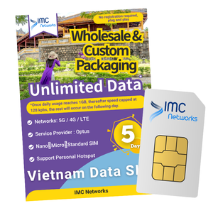 Tarjeta SIM de roaming ilimitado 4G 5G para Vietnam, 5 días, precio al por mayor, tarjetas SIM para teléfono móvil, embalaje personalizado, SIM para viajes internacionales - Product Image 4