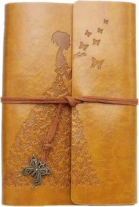 Libreta de Direcciones de Cuero Grueso Hecha a Mano, Tapa Dura A5, Encuadernación Cosida con Hilo, Personalizable para Mujeres y Niñas, con Caja de Regalo - Product Image 3