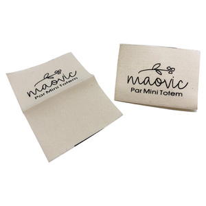 Tùy chỉnh bông may tag in logo gấp bông thẻ cho quần áo - Product Image 2