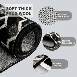 <span class=keywords><strong>Tappeto</strong></span> Runner lavabile tappetino da bagno antiscivolo geometrico lungo morbido corridoio Carpet Runner per porta d'<span class=keywords><strong>ingresso</strong></span> - Product Image 5