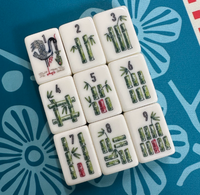 Set Mahjong Akrilik Modern Mewah Florence dengan Desain Lipat Portabel Ukiran Bunga untuk 4 Pemain Hiburan Keluarga