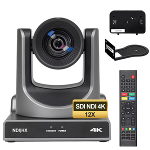 Usd1498 Miễn Phí tàu VX61AL-N = 2 pcs NDI HX POE 4k 12X Zoom quang SDI phát sóng PTZ hội nghị máy ảnh + một IP điều khiển + PoE chuyển đổi - Product Image 5