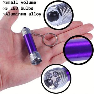 ไฟฉายพกพาขนาดเล็ก 5 LED ทำจากอลูมิเนียมอัลลอยด์ ราคาประหยัด รับทำตามสั่ง เหมาะสำหรับใช้ในชีวิตประจำวัน ใช้เป็นพวงกุญแจ หรือใช้ในกรณีฉุกเฉิน - Product Image 3
