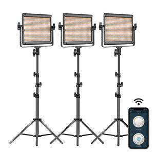 GVM Official 480LS Kits d'éclairage vidéo PRO <span class=keywords><strong>LED</strong></span> de haute qualité avec contrôle APP, Bi-Color Variable 2300 ~ 6800K pour la photographie vidéo - Product Image 1