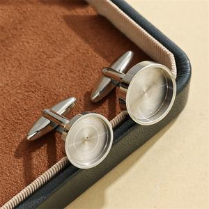 Di Yiwu Aceon <span class=keywords><strong>In</strong></span> <span class=keywords><strong>Acciaio</strong></span> Inox Personalizzato Unico Gioielli FAI DA TE di Base <span class=keywords><strong>Gemelli</strong></span> Formato Differente Lunetta Collegamento di Polsino - Product Image 3