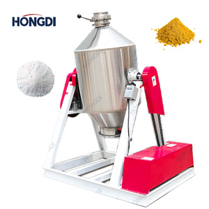 Mélangeur à double cône en acier inoxydable de qualité alimentaire de 100 kg pour le mélange et le remuage de poudres d'assaisonnement et de sucre dans la transformation alimentaire - Product Image 1