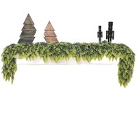 Décoration suspendue Yuxi en rotin synthétique souple pour porte d'entrée, escalier et table, idéale pour Noël