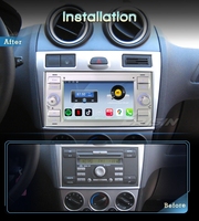 Reproductor Multimedia para Auto Erisin ES6666FS con Android 14, DSP, DAB, Pantalla IPS, Pantalla Dividida, USB, RGB, para FORD Fiesta/Kuga/Galaxy/Focus, 4G CarPlay