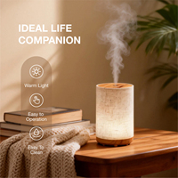 Diffuseur d'huiles essentielles à grande capacité, diffuseur d'arômes sans eau pour la maison, machine à parfum de table, écologique, LED