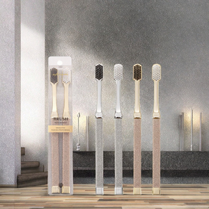 SB TECH New Gold and Silver Toothbrushes with PBT Soft Bristles and Plastic Handle in Box for Home Use - Product Image 3