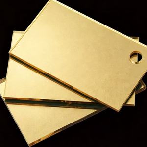 Plaque en <span class=keywords><strong>PMMA</strong></span> acrylique miroir doré extrudé 10mm/12mm/15mm/18mm/20mm, gravable au <span class=keywords><strong>laser</strong></span>, réfléchissante, pour découpe, en Perspex - Product Image 3