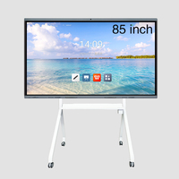 Интерактивная доска для школ 85 дюймов 4K с сенсорным экраном на 20/40 точек касания и интеллектуальным дисплеем (моноблок)