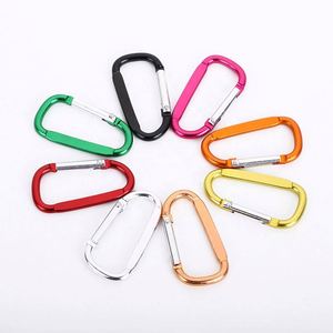 Custom Heavy Duty Hammock Locking <b>Ring</b> <b>Clips</b> Hook Durable Quick Release Aluminum D Shaped Carabiner - Product Image 3