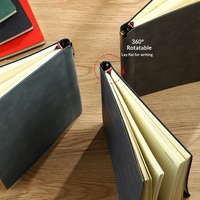 Carnet A5 de haute qualité avec porte-stylo, logo personnalisé, en similicuir épais, agenda professionnel simple, cadeau de papeterie, bloc-notes, Chine