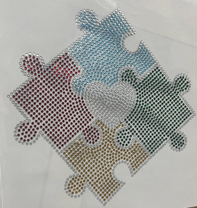 Motivo Termoadesivo Personalizzato a Forma di Cuore con Strass per Decorazione Magliette - Product Image 4