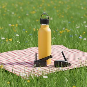 Bouteille d'eau isotherme promotionnelle de haute qualité avec sangle, à large ouverture, imprimée, pour le sport et les voyages - Product Image 3