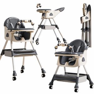 Chaise haute portable pour bébé de haute qualité, écologique, pliable, réglable et sûre pour la cuisine et la salle à manger - Product Image 1