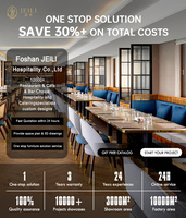 Tables et chaises de restaurant modernes Ensemble de banquettes en cuir Mobilier Café Café Boutique Bar Projet de banquette en bois