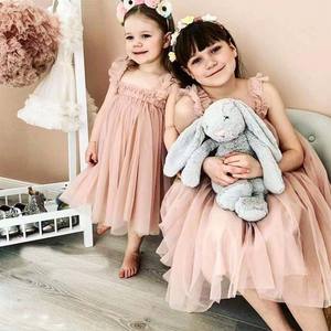 Verano niños diseño Normal Rosa flor patrón sin mangas Vintage Hada bebé niña vestido Floral - Product Image 2